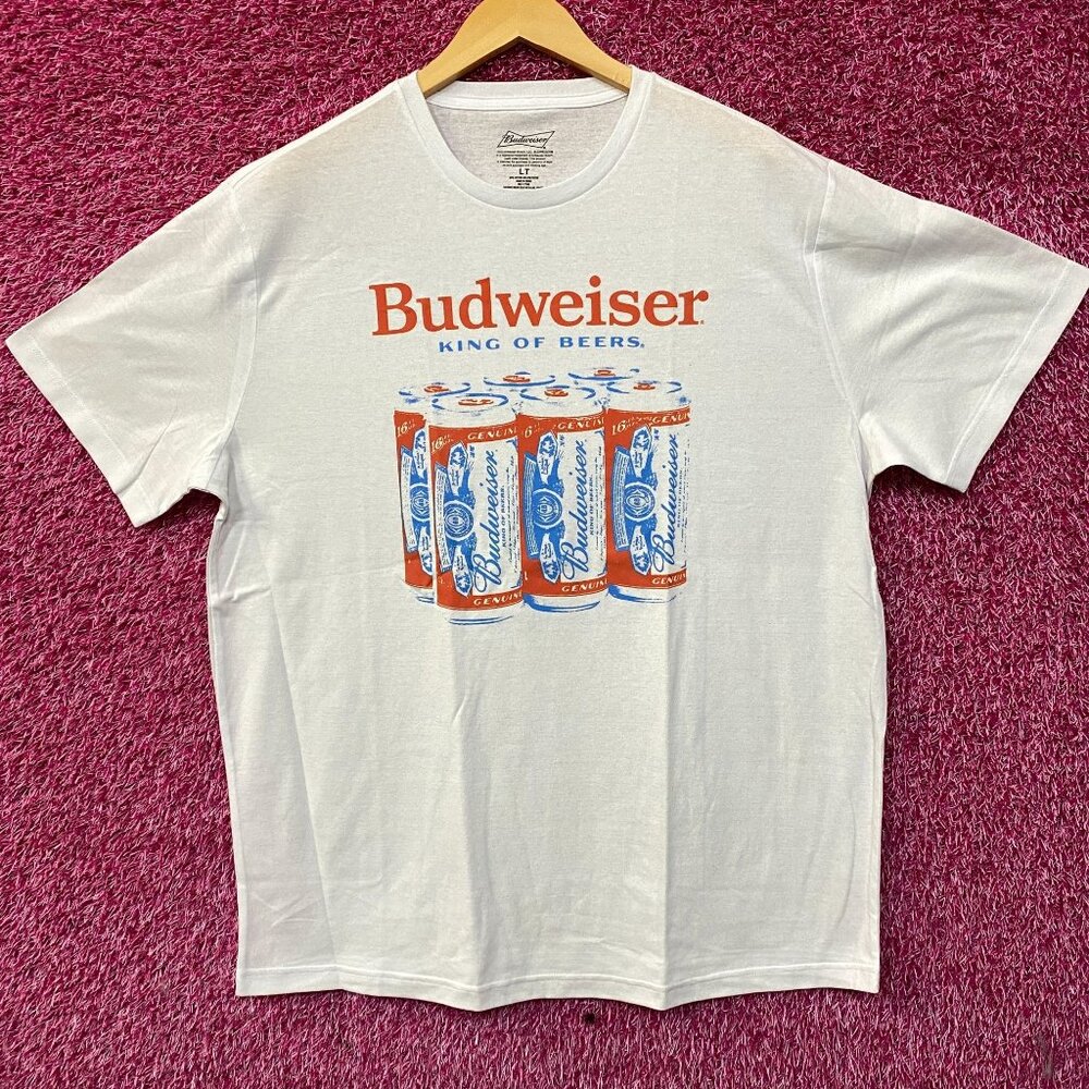 Brew City Apparel Budweiser Six Pack Graphic T-Shirt Large